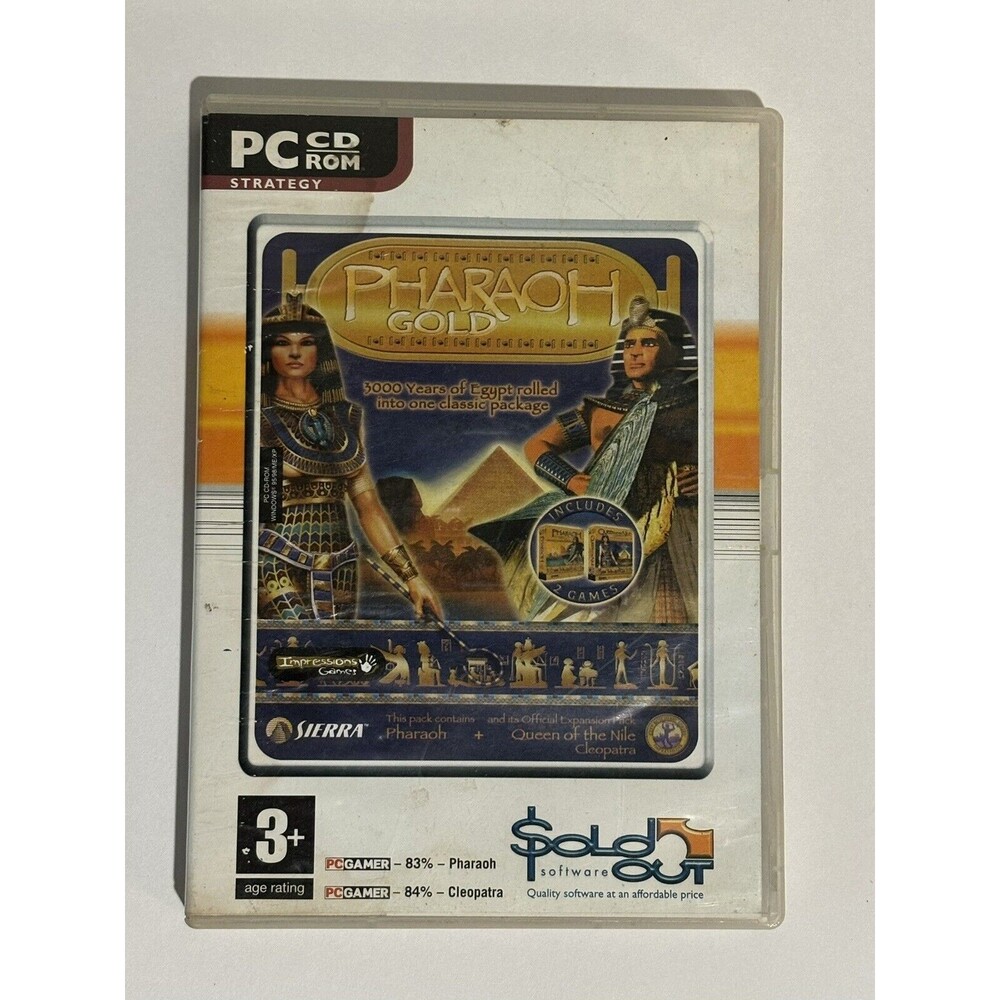 Pharaoh Gold PC CD VG Condition - 2 Discs (Clean)